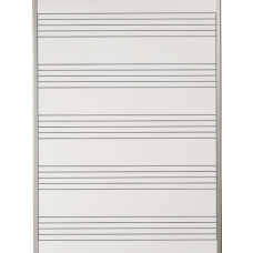 Whiteboardtavla med notlinjer Musiktavla